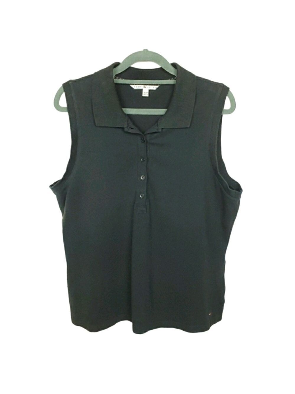 Tommy Hilfiger XL basic black sleeveless top